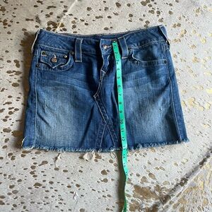 True religion denim skirt